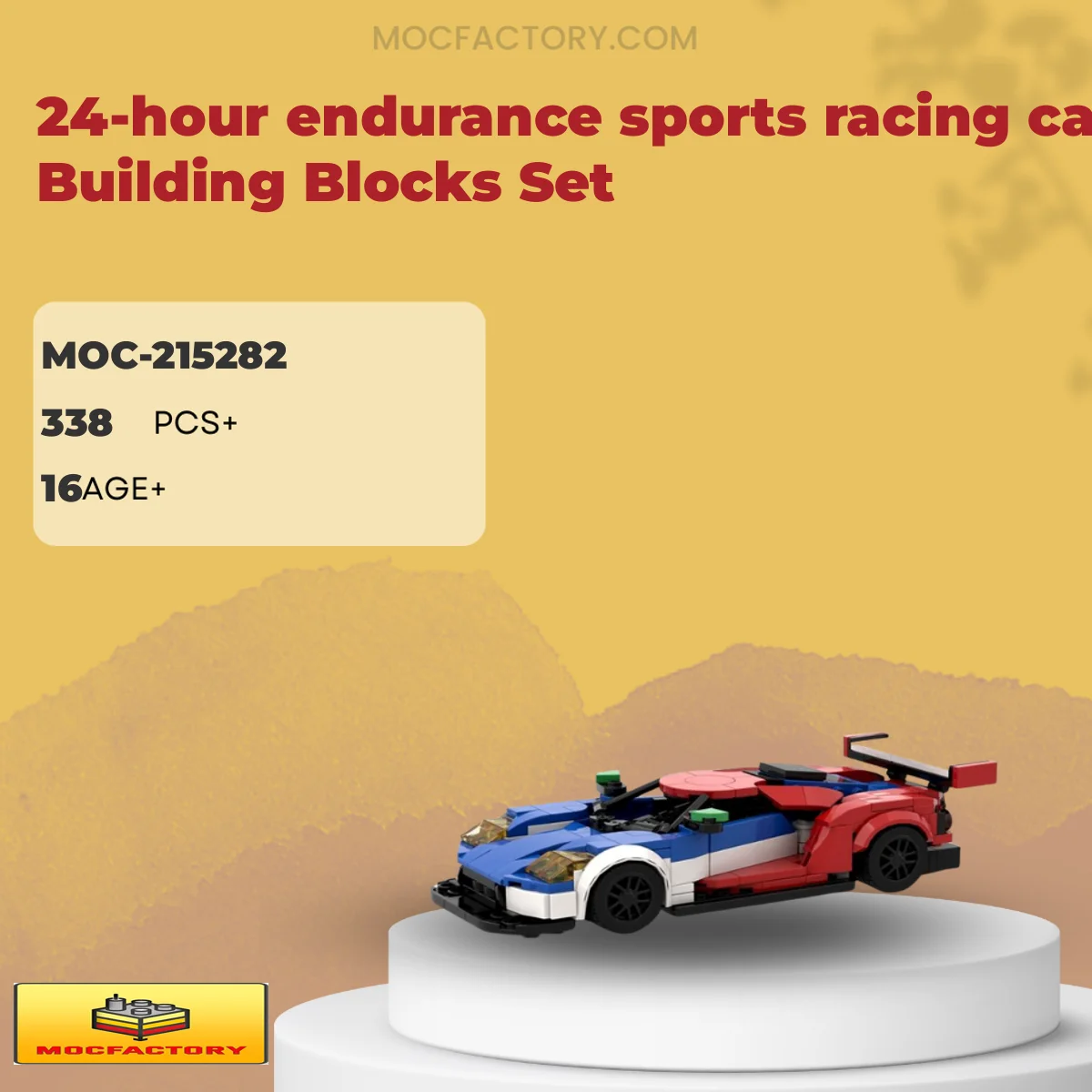 MOC Factory 215282 24-hour endurance sports racing car Building Blocks Set Model Bricks
