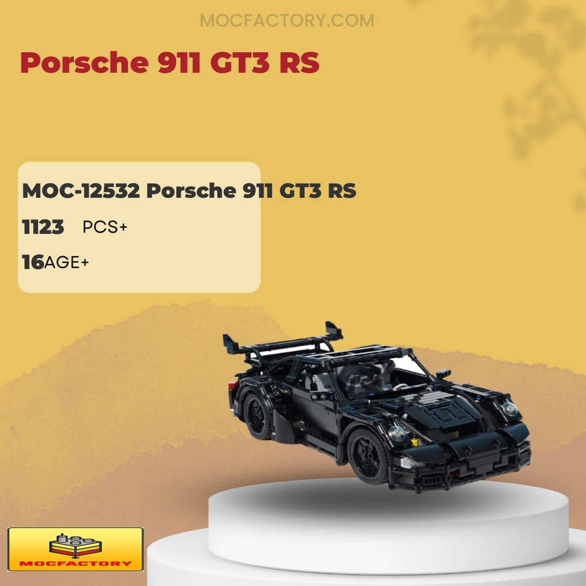 MOC Factory Porsche 911 GT3 RS Porsche 911 GT3 RS Model Bricks