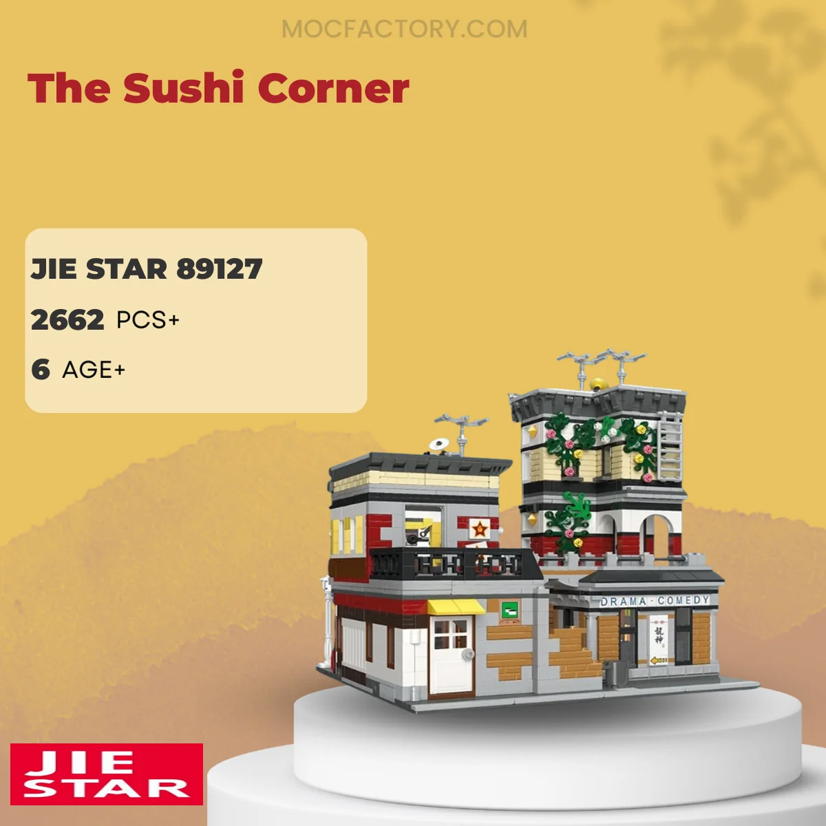 JIESTAR 89127 The Sushi Corner Model Bricks