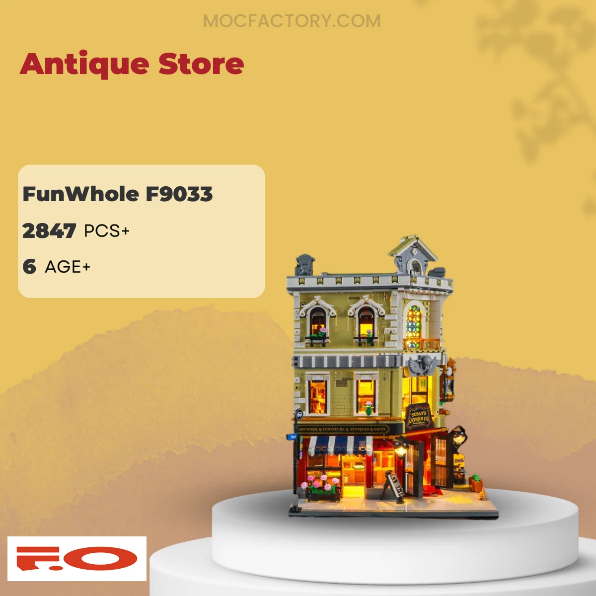FunWhole F9033 Antique Store Model Bricks