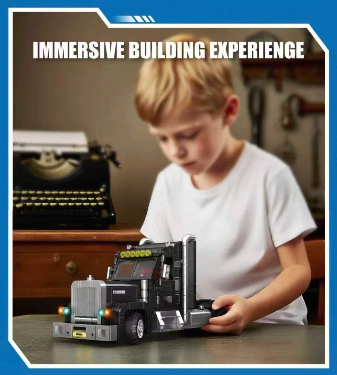 JD 114 Small Angle American truck Model Bricks 3 - MOC FACTORY JD 114 Small Angle American truck Model Bricks - Image 3