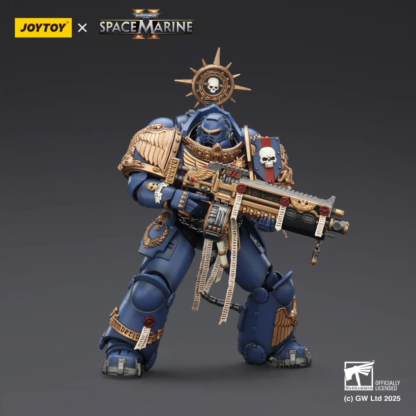 Joytoy JT02854 Warhammer 40k Space Marine 2 1: 18 Ultramarines Heavy Armor Model Bricks 3 - MOC FACTORY Joytoy JT02854 Warhammer 40k Space Marine 2 1: 18 Ultramarines Heavy Armor Model Bricks - Image 3
