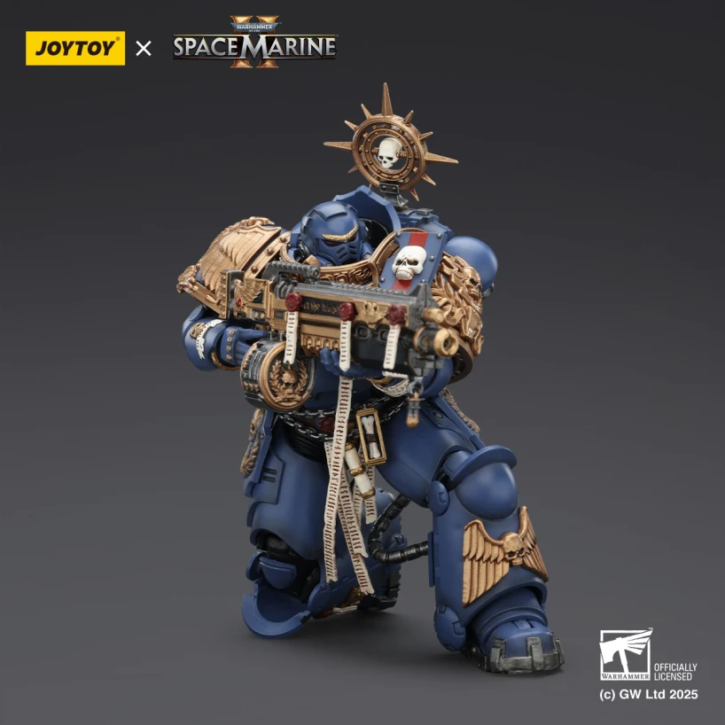 Joytoy JT02854 Warhammer 40k Space Marine 2 1: 18 Ultramarines Heavy Armor Model Bricks 2 - MOC FACTORY Joytoy JT02854 Warhammer 40k Space Marine 2 1: 18 Ultramarines Heavy Armor Model Bricks - Image 2