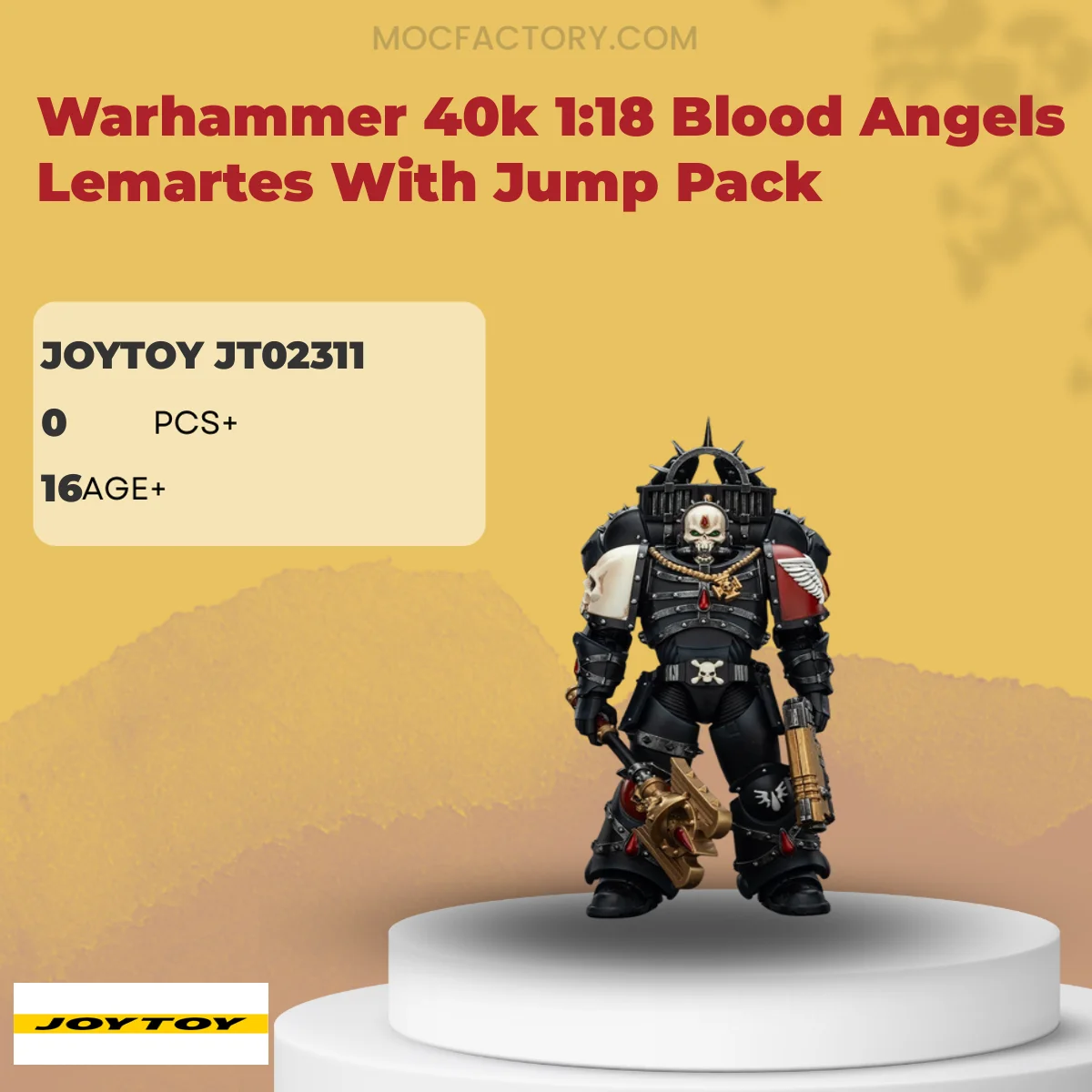 Joytoy JT02311 Warhammer 40k 1:18 Blood Angels Lemartes With Jump Pack Model Bricks