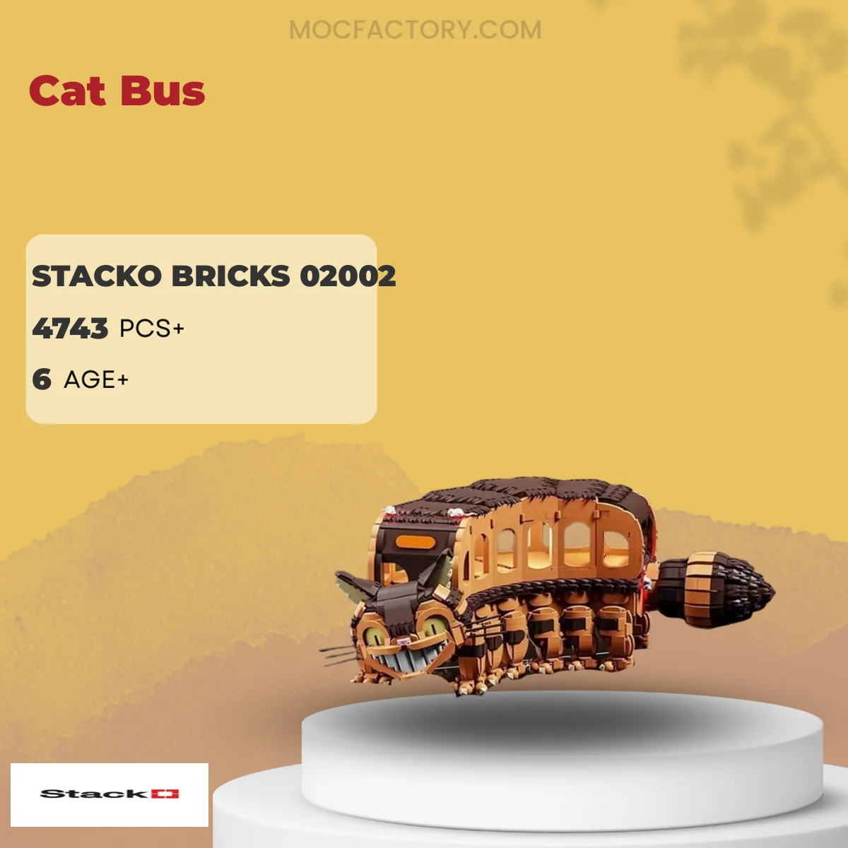STACKO BRICKS 02002 Cat Bus Model Bricks