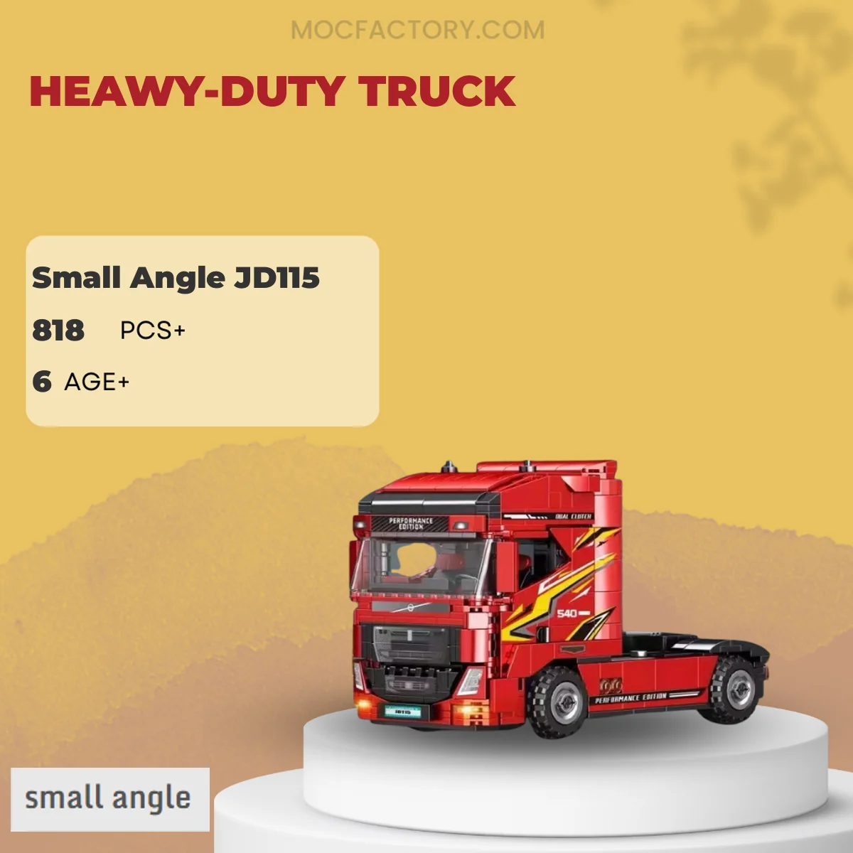 Small Angle JD115 HEAWY-DUTY TRUCK Model Bricks