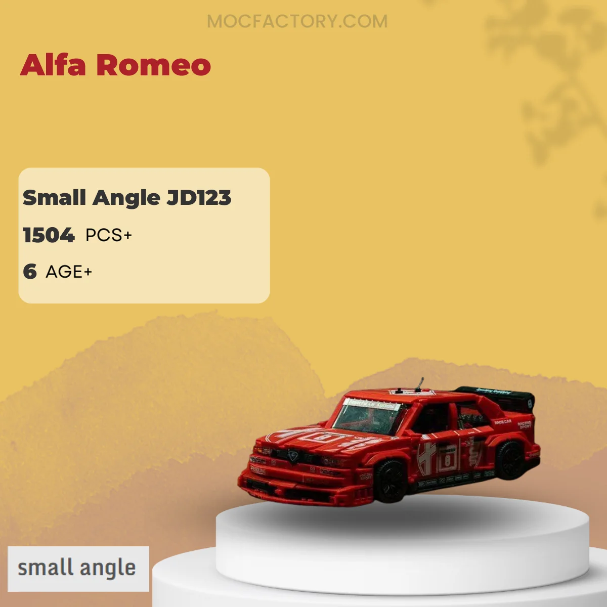 Small Angle JD123 Alfa Romeo‌‌ Model Bricks
